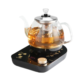 Professional Multi-functional Glass Teapot  800ml Fast Heating Cooking And Brewing Integrated Electric Kettle With Stainless Steel Filter