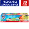 30 Count Reclosable Storage Bags, Fresh-keeping Bag, Heavy Duty Food Sorting Storage Bag, Food Preservation Sealed Bag, For Fruit, Grain