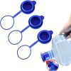 Triple-Seal Spillproof Water Caps - 3 Pack Replacement Lids for 5 Gallon Bottles (55mm Opening) - BPA-Free & Durable