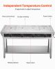 4-Pan Commercial Food Warmer Steam Table with Independent Temperature Control